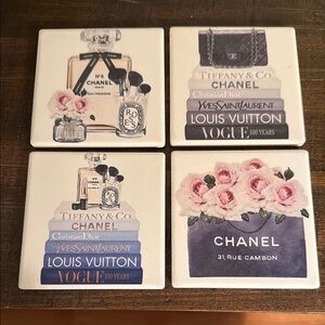 Chanel and Designer Inspired Coasters